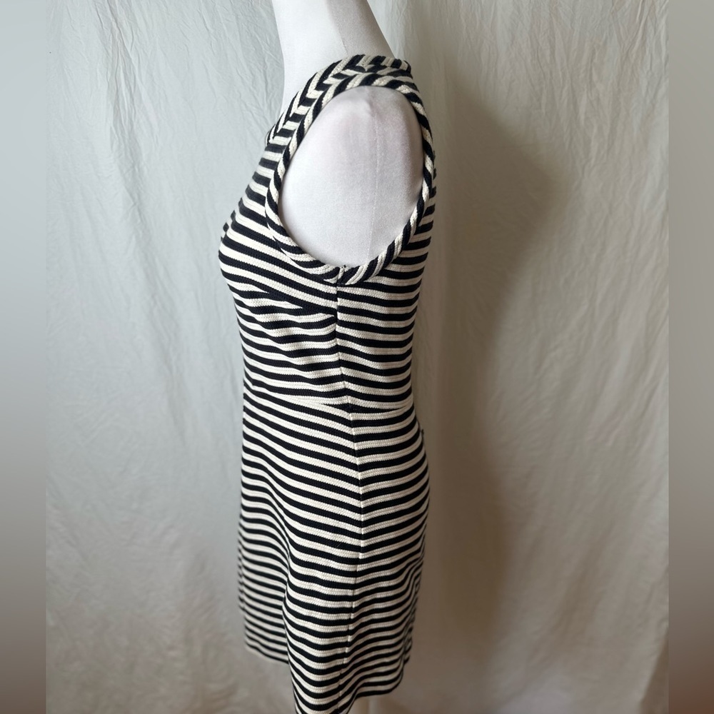 Madewell Stripe Afternoon 100% Cotton Knit Dress Size Medium - Picture 4 of 5